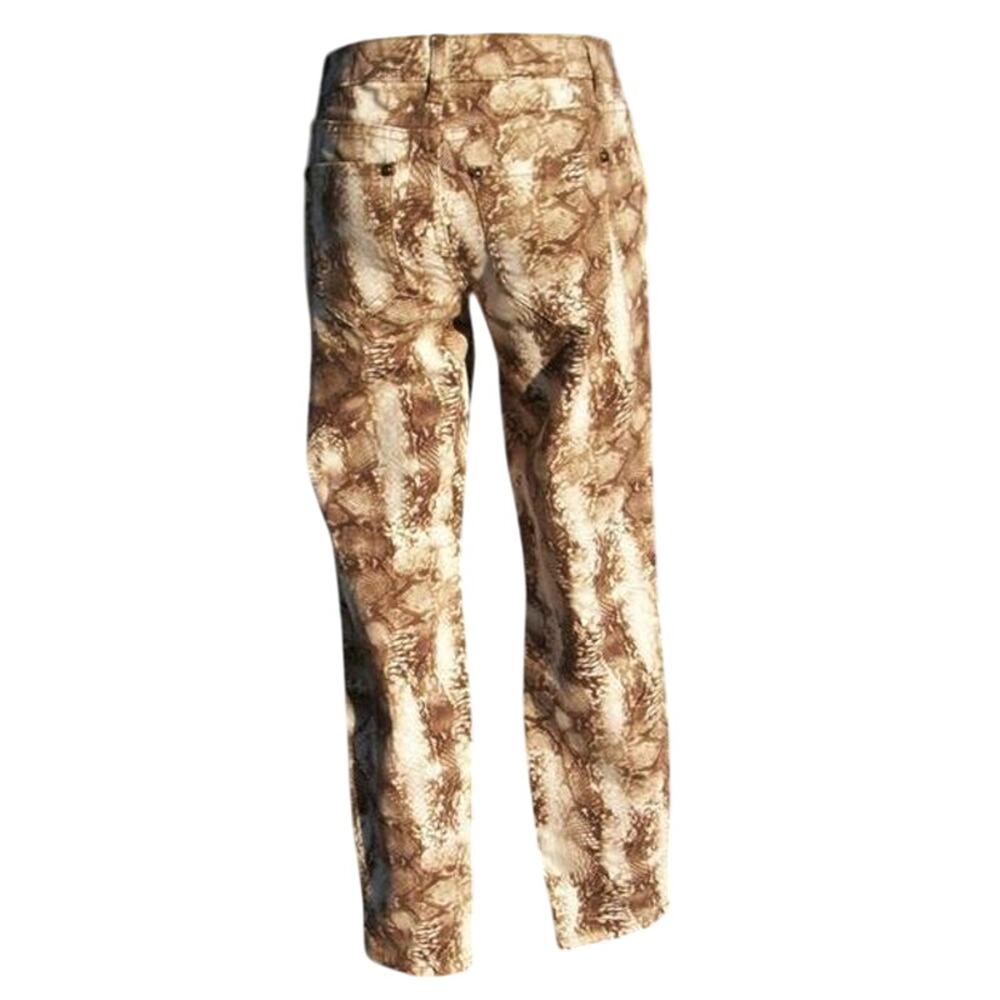 Cache Multi Color Python Reptile Pant Stretch Rhinestone Studs Jeans New $98 NWT - Picture 5 of 5